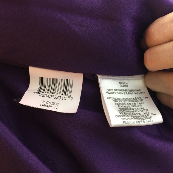 BCBGMAXAZRIA Purple Strapless A-Line Skater Dress - Picture 6 of 8